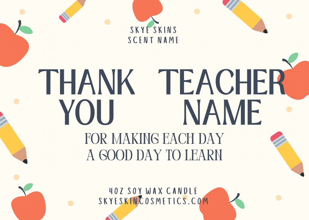 Teacher Appreciation Candles