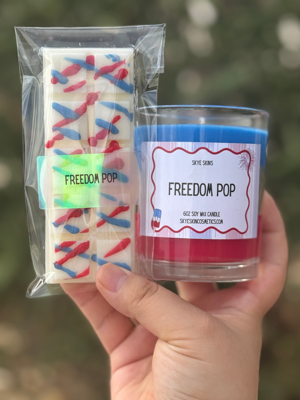 Freedom Pop Candles❤️🤍💙