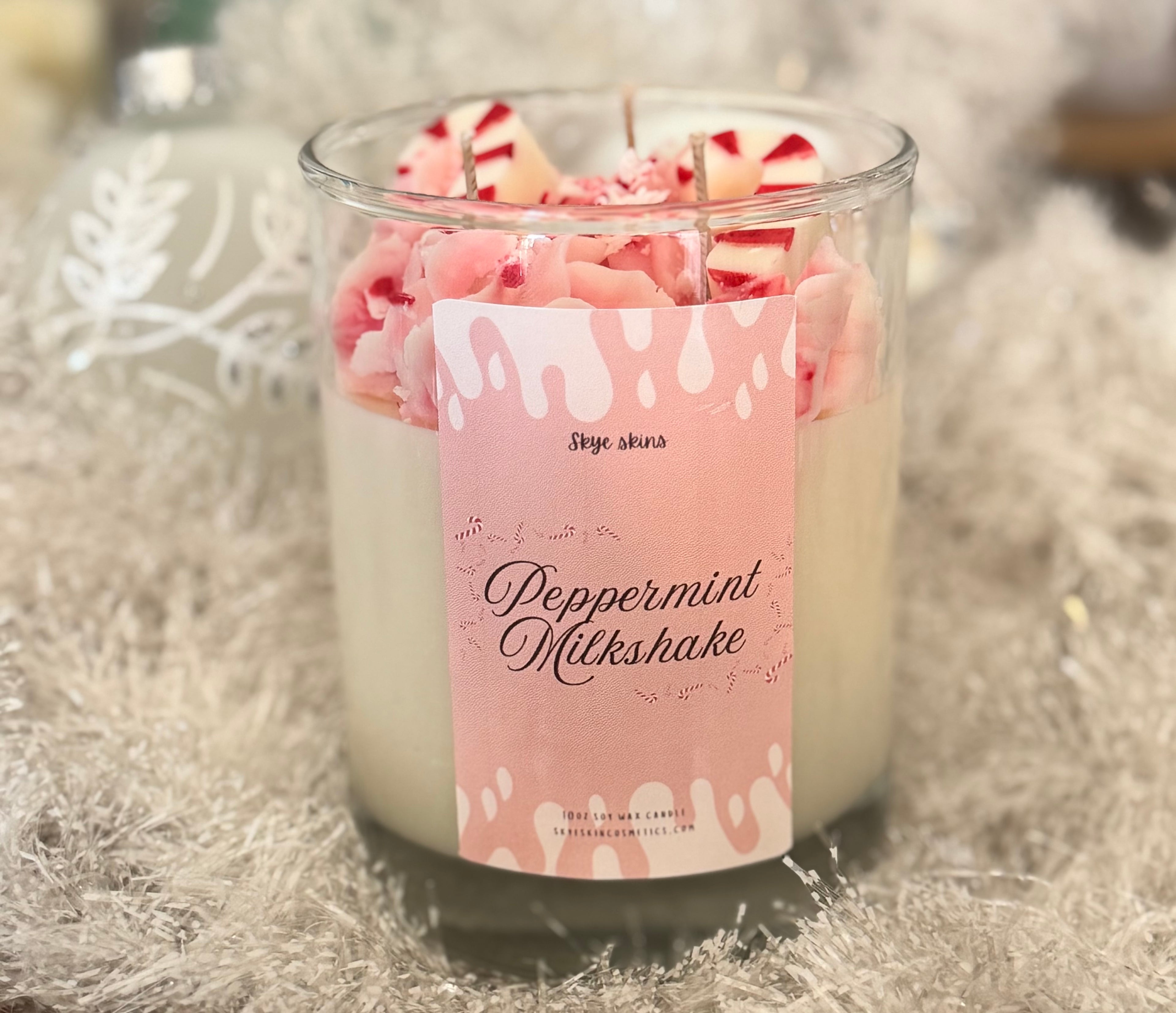 Peppermint Milkshake candles