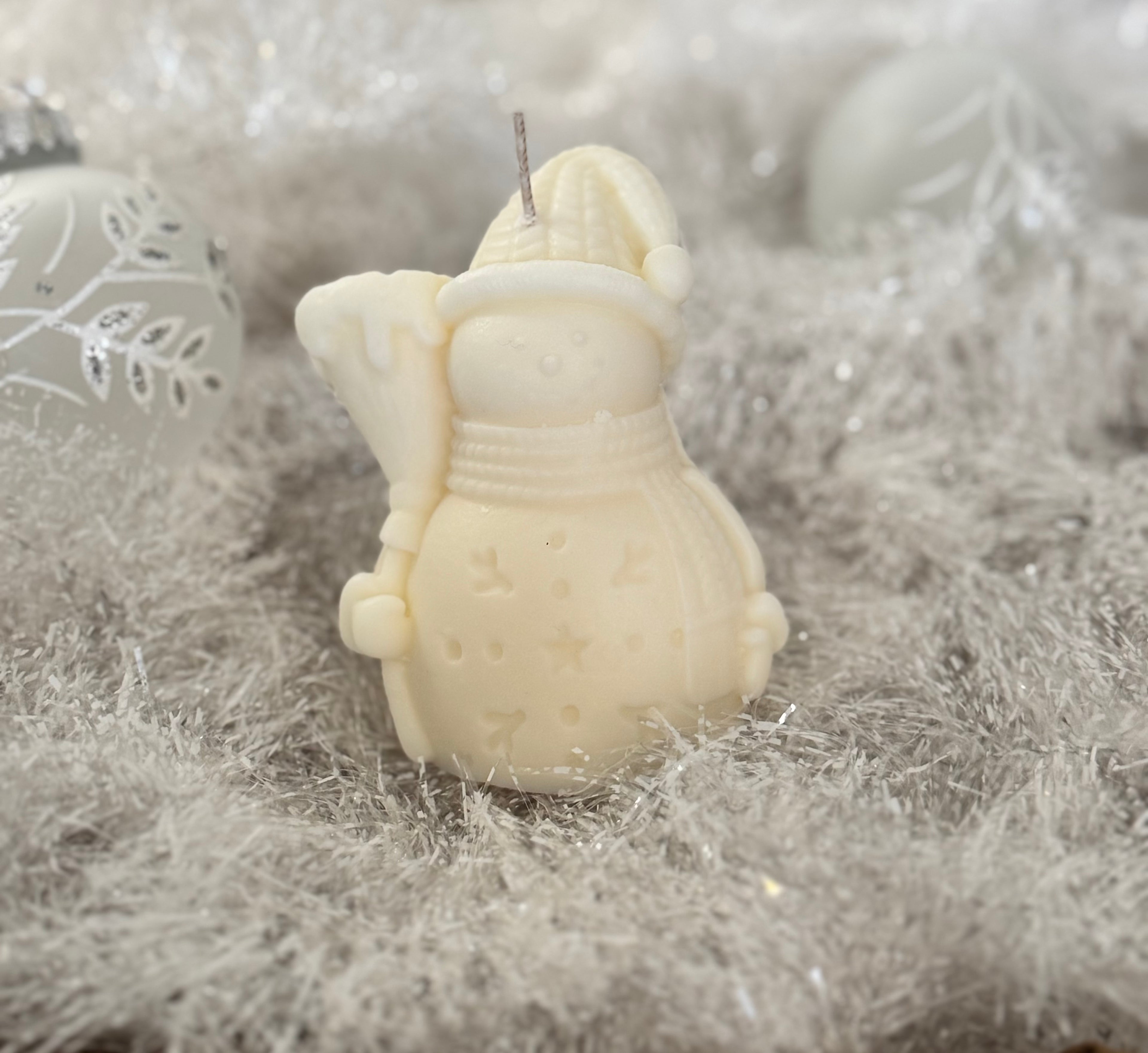 Snowman Candle